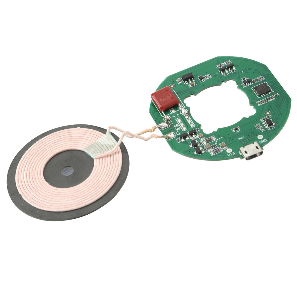 Universal 10W Qi Wireless Fast Charger Module Transmitter PCBA Circuit Board DIY Charging Coil Durable for DIY Electronic Device