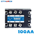 DC-AC AC-AC Three Phase Solid State Relay 3-SSR 10A 25A 40A 60A 80A 100A 120A 200A 70-280V AC Control 24-480V 40AA 40DA