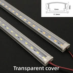 1-10 PCS LED Rigid Strip DC12V 50CM 20 Inch SMD5730 36LEDs U/V-Shaped Flat LED Aluminum Channel Rigid Strip for Indoor Lighting