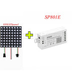 SP801E Led Controller Kit DC5V WS2812B RGB LED Pixel Panel Light 8x8 16x16 8x32 Digital Flexible Screen Individually Addressable
