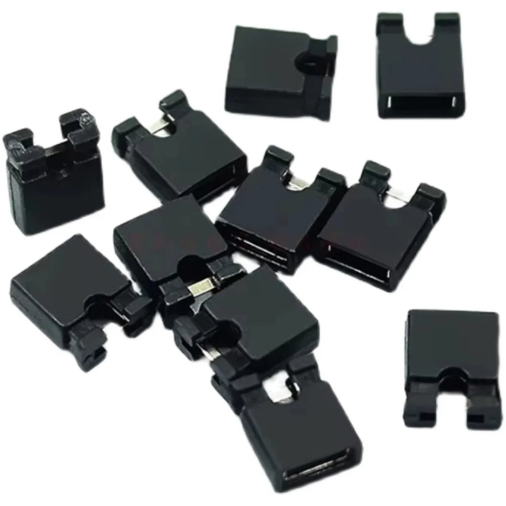 200PCS Jumper Caps Kit 2.54mm Long Handle Circuit Board Short Circuit Cap Pin Blocks for Arduino Raspberry Pi Electronics
