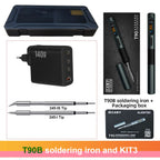 ALIENTEK T90 Soldering Iron PD3.1 140W Adjustable Temperature 80-450℃ Precision Welding Solder Kit T245 T210 Welding Tool