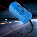 CD60 Run Capacitor with Wire Lead 250V AC 200uF 50/60Hz for Motor Air Compressor