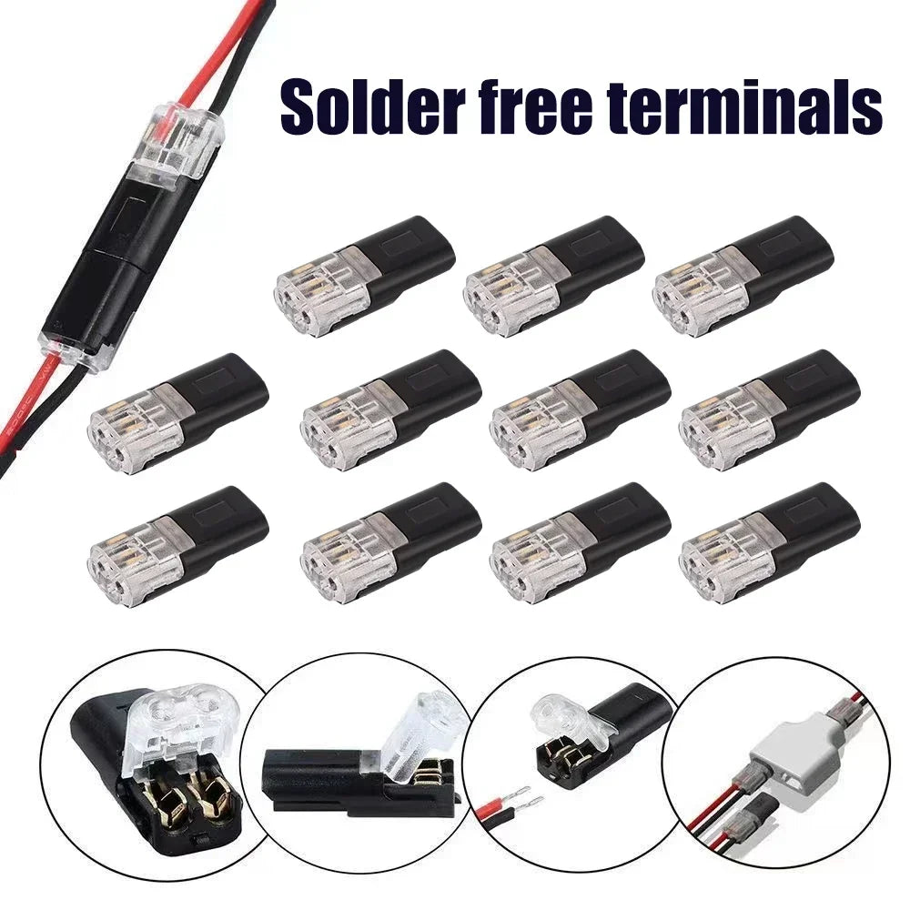 Waterproof  Plug Wire Connector 2 Pin Way Cable Plug Car Electric Wire Snap Connectors Strip Terminal Connection Wholesale