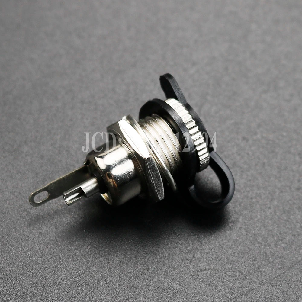 1/2/5PCS DC099 5.5*2.1 5.5*2.5  DC Power Jack Socket Female Panel Mount Connector metal 5.5 mm x 2.1mm With Waterproof Cap