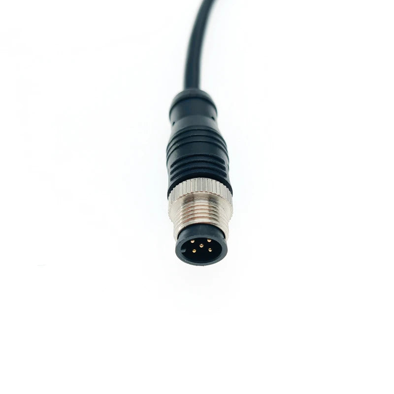 M12 Cable Connector Male and Female Circular Shield 2 3 4 5 6 7 8 9 12 17 Pin PVC PUR Straight Angle Mold OEM Waterproof