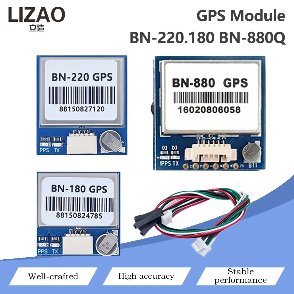 BN‑180 BN‑220 BN‑880Q GPS Module GNSS Receiver Module GPS GLONASS BDS Dual Mode Positioning Module PPS Timing