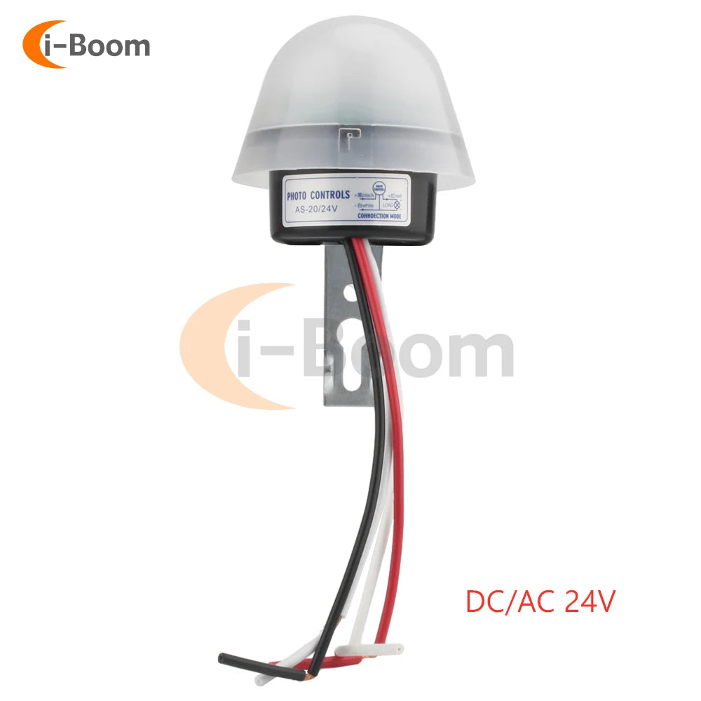 Waterproof Sensitive Auto Photo Switch AS-20 DC 12V AC 110V 220V 10A On/Off Photocell Street Light Switch Sensor Switch Tools