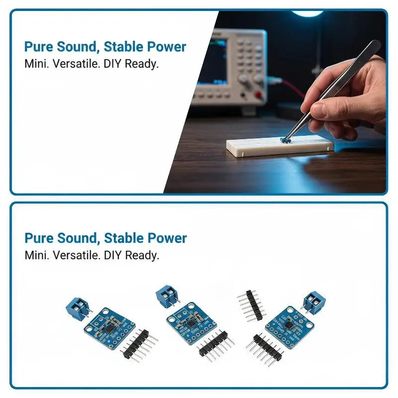 MAX98357A I2S 3W Class D Audio Amplifier Module Filterless Low Power Amp Board for  Portable Sound Project Development