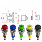 10/50/100PCS 2mm Banana Female Socket with Insulated Copper Terminal – Ideal for Panel Testing and Speaker Connections
