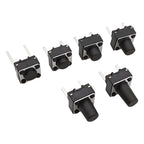 20/50/100 Pcs Micro Tactile Switch Momentary Tact DIP Switch 2 Pin 6 X 6 mm Micro Touch Push Button Switch High 5 mm 6 mm 7 mm 8