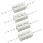 10PCS Cement Wirewound Resistor 5W 10W Non-Inductive BPR56 Series 0.01R–10K  10W 2R 10W 100R 5W 0.25R