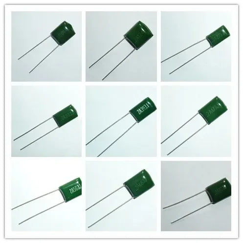 100pcs Mylar Film Capacitor 100V 2A 220pF~0.47uF 5% (2A221J~2A474J) Polyester Film capacitor