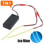 3V 110mm 190mm 300mm LED COB Filament Flexible Battery Lamp White Green Ice Blue Pink Retro Edison Bulb Parts LED Diode Decor