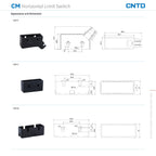 CNTD CM-1702 CM-1702K CM-1702N Micro Switch Limit Switch Travel Switch Self-Resetting Short lever Snap Action Electrical Control