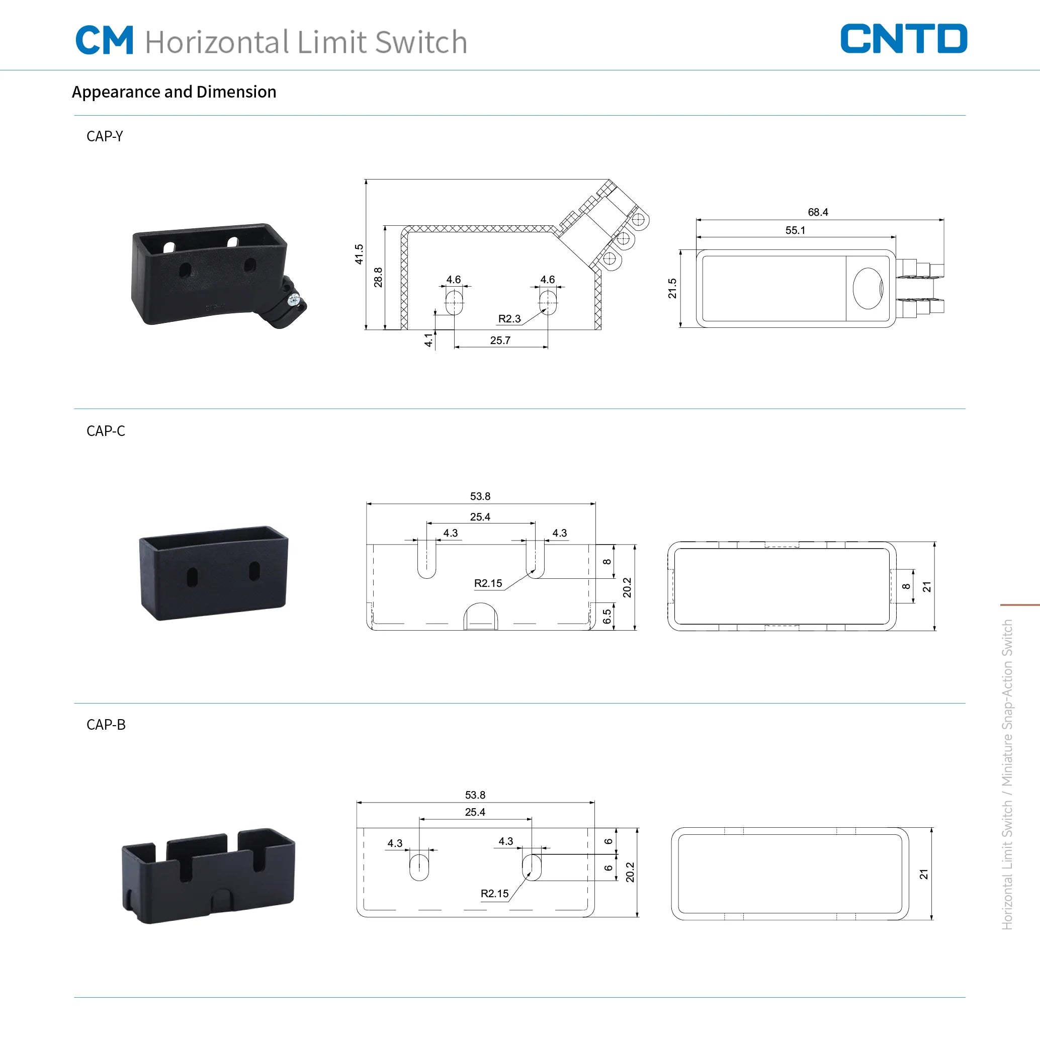 CNTD CM-1702 CM-1702K CM-1702N Micro Switch Limit Switch Travel Switch Self-Resetting Short lever Snap Action Electrical Control