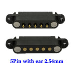 1sets 2A 2Pin DC Magnetic Pogo Pin Connector 2 Pin Pogopin Male Female Spring Loaded DC Power Socket Pitch 2.80mm