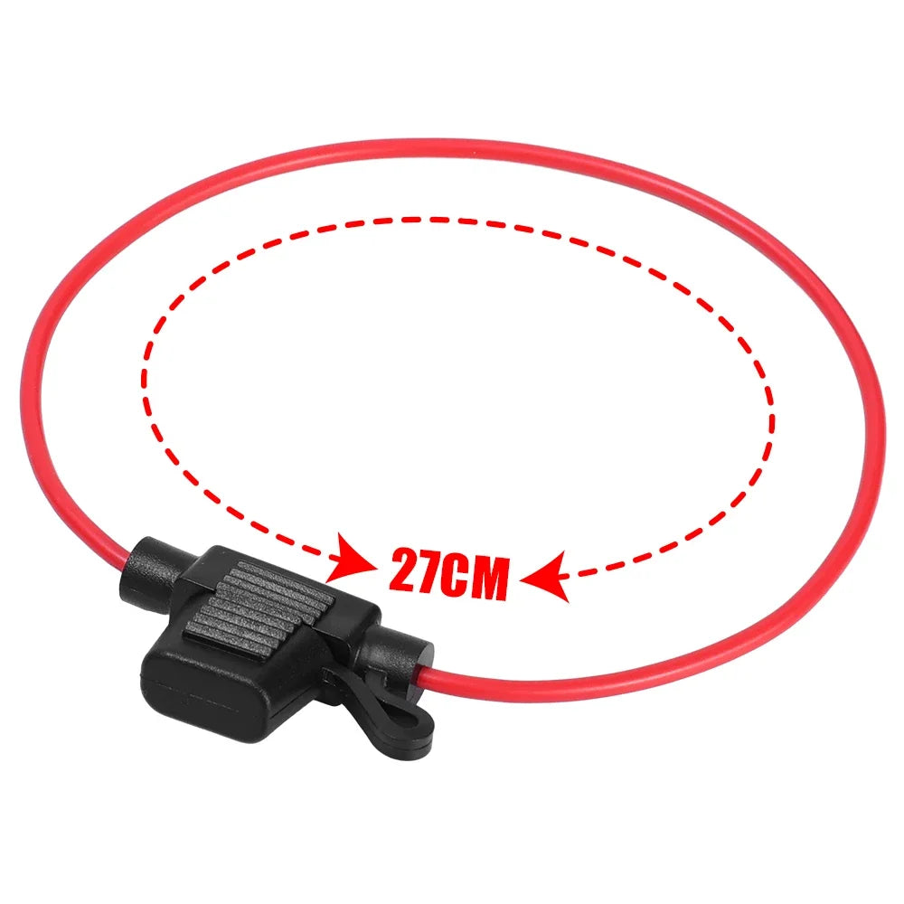 5/10pcs Car Mini Blade Fuse Holder Splash-proof Box 12V 30A with Fuses Blade Wire Cutoff Switch Socket Automotive Fuse Socket
