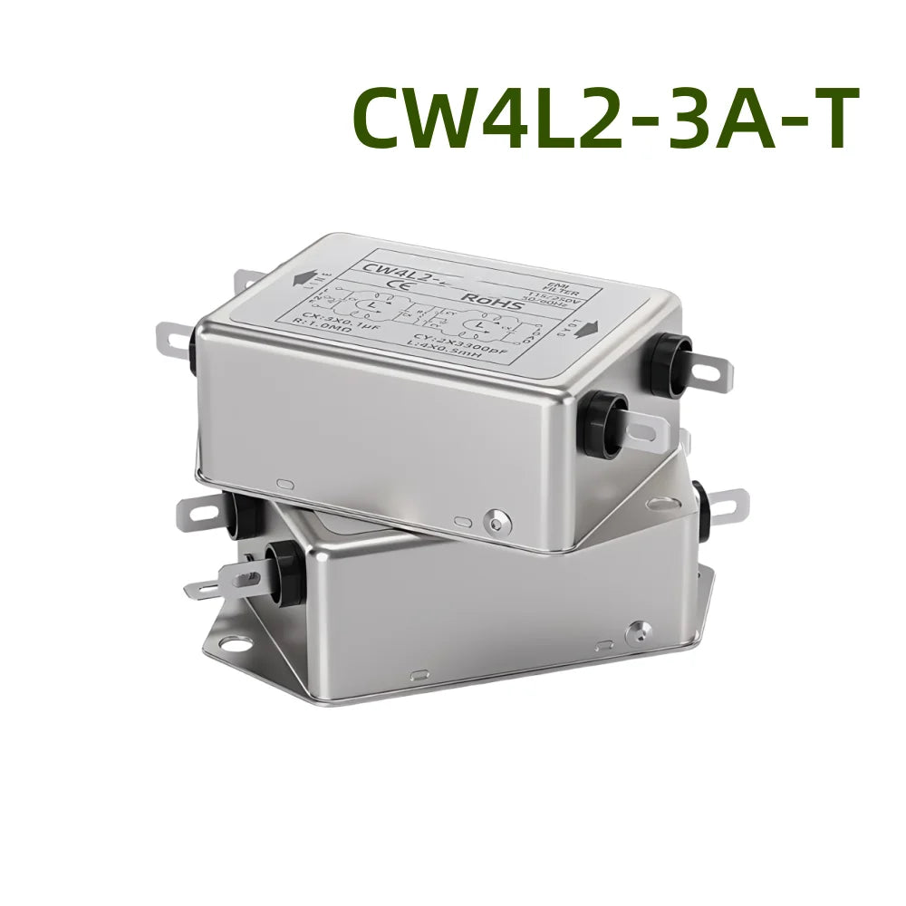 Power EMI Filter CW4L2-10A-T CW4L2-20A-T Single Phase AC 115V / 250V 20A 50/60HZ For Laser Cutting Engraving Machine And Marking