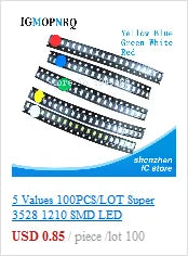 1Reel 4000pcs 0603 SMD LED  light  Yellow Red  Green Blue White new and