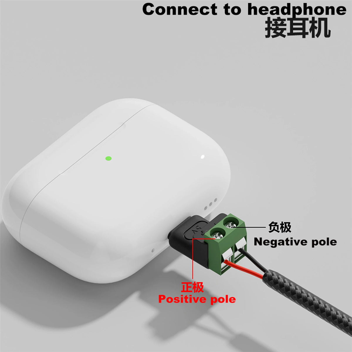 Type C Male Female Micro USB5V/9V/12V To 2Pin No Solder Green Terminal Adapter Quick Connection Head for Charging Phones Tablets