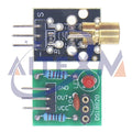 AITEXM ROBOT KY-008 650nm Laser Sensor Module Laser Transmitter Module Non-Modulator Tube Laser Receiver Module Kit For Arduino