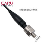 DC 5V 1/8NPT Pressure Transducer Transmitter Sensor Stainless Steel Oil Air Water 30/100/150/200/300/500 PSI