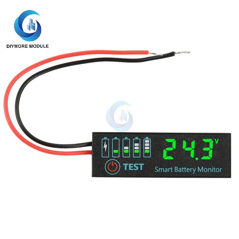 DC 7-55V 1-8S 4165 LED Indicator Voltage Charge Indicator Acid Battery Lithium Battery Universal Battery Charge Indicator Panel