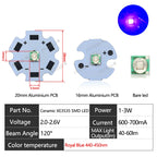 10-100pcs 1W 3W LED Beads 3535 SMD 3W Chip Deep Red Green Royal Blue UV 395nm 410nm 365nm IR 730nm 850nm 940nm Amber 595nm Lamp