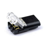 10/30/50pcs wire connect terminal connector, 3-pin Bidirectional Plug-in Cable Buckle Connector DC Lock Cover Suitable LED