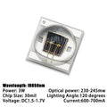 5Pcs 3W Deep Infrared IR850nm IR940nm LED Chips Ceramic SMD 3535 Lamp Beads Security Monitoring Emission LED Night Vision Camera