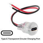 5/10pcs Type-C Female 2P Wire Connector Extension Pigtail Cable Power Cable USB-C Plug Bare Wire Circular Strip Light