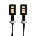 2/4Pcs Universal 12V 3LED 5730 SMD Motorcycle Car License Number Plate Light Frame Holder Bracket Tail Tidy Lamp Screw Bolt Bulb