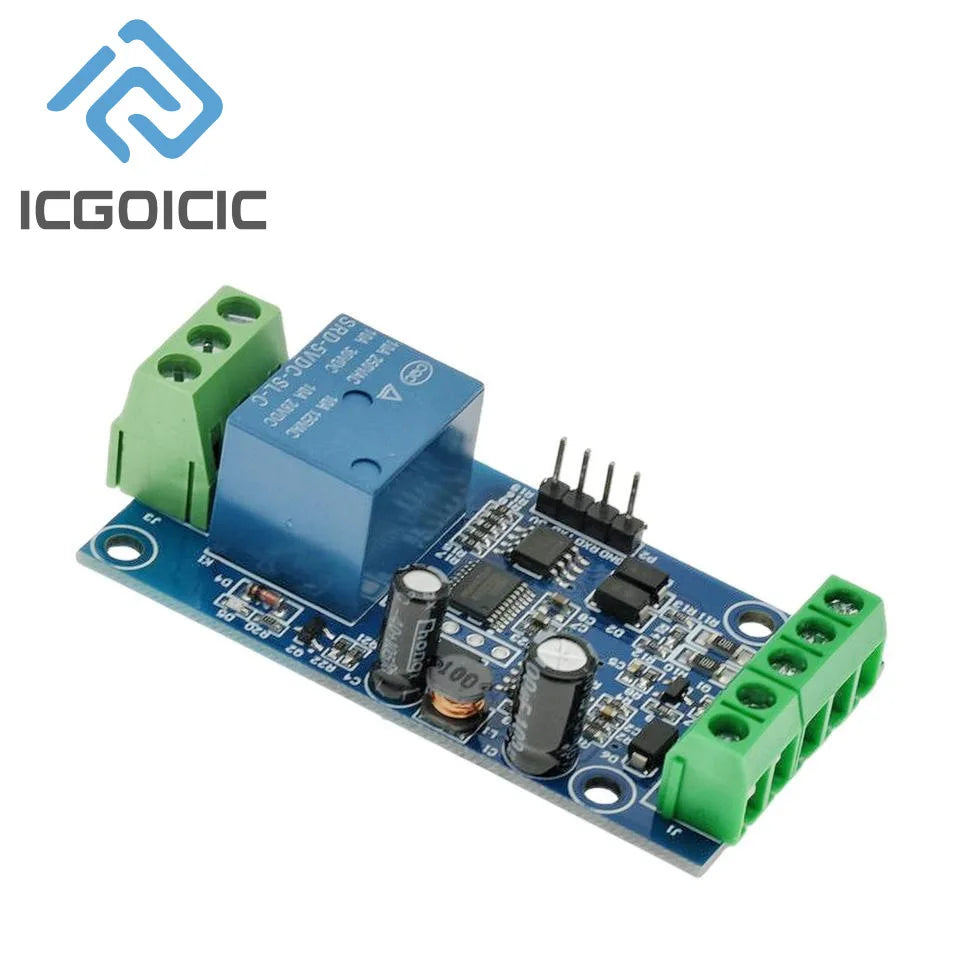 1-Channel RS485/TTL Relay Module – Isolated Output, 7-24V DC, Anti-Reverse Protection for Modbus RTU & PLC Systems