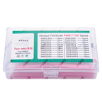 200pcs 20values*10pcs TVS Transistor Kit P6KE6.8CA 12/15/18/20/22/24/27/30/33/36/39/51/68/75CA TVS Diode