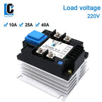 LCTC SSR 0-10V 4-20MA 0-5V Potentiometer Control Single Phase AC Voltage Regulator Relay With Heat Sink DTY Module 220V 380V