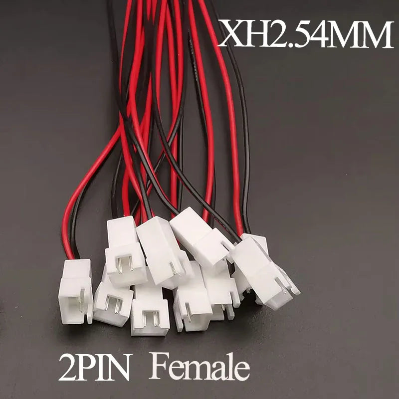 10PCS  Micro JST XH 2.54 2P 3P 4P 5P 6PIN Male Female Plug Connector 2.54mm Pitch With Wire Cable Battery Charging Cable