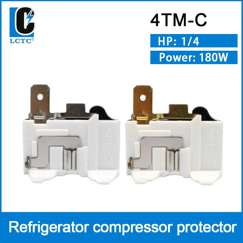 LCTC 110V Refrigerator Voltage Protector Relay 220V Hinse Overload Protector For Refrigerator Spare Parts Air Conditioner 4TM-C