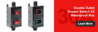 FILN 30A 12V 24V 220V Waterproof Inline Toggle Switch with LED IP65 Sealed Outdoor Box Inline Cord Rocker Switch Power