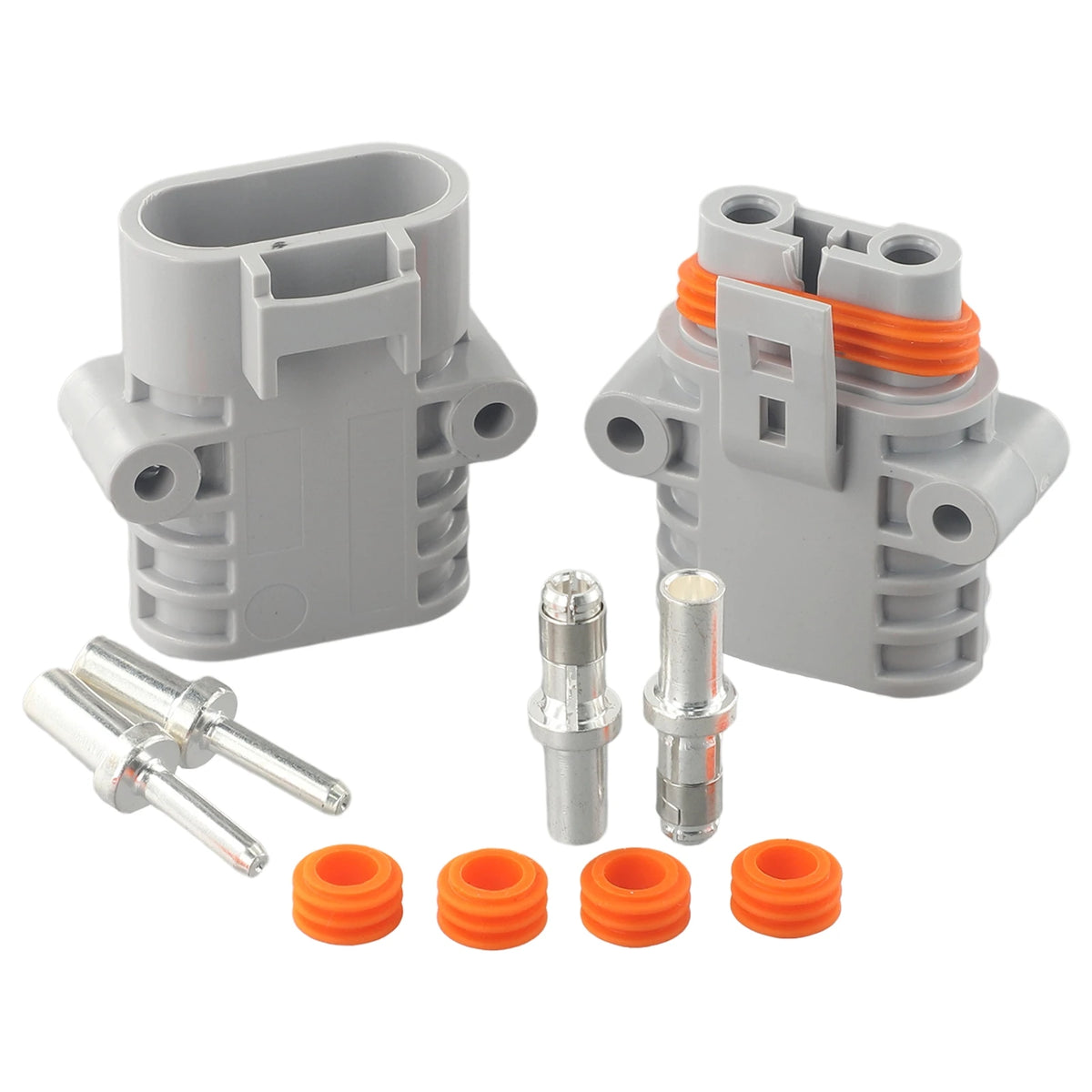  Male Female Connector FOR Anderson- 50Amp 600V 6 AWG Grey Forklift Cable Power Connectors Plug- Solar Panel Wire Connector