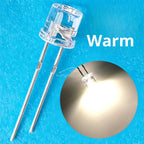 100pcs 5mm Flat Top White Red Yellow Blue Green Emitting Diode LED Wide Angle Ultra Bright Bulbs F5 5mm Light Lamp Diodes