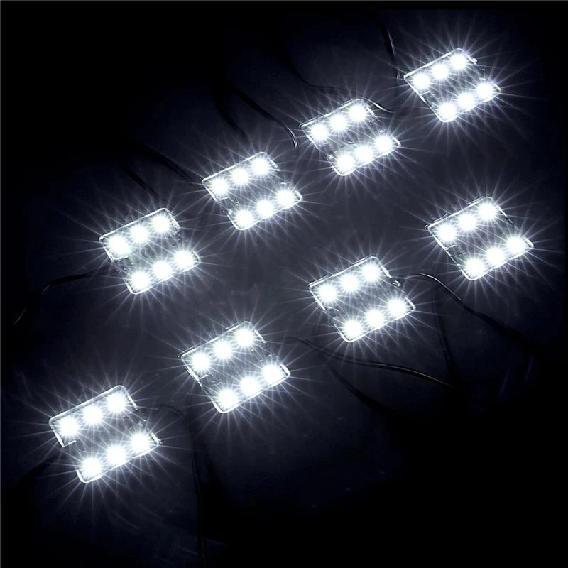 8Pcs Car LED Lights 6000K Truck Bed Lighting 5730 48 SMD LEDs Light Waterproof For RV Boat Cargo Pickup For Toyota/Tundra/Chevy
