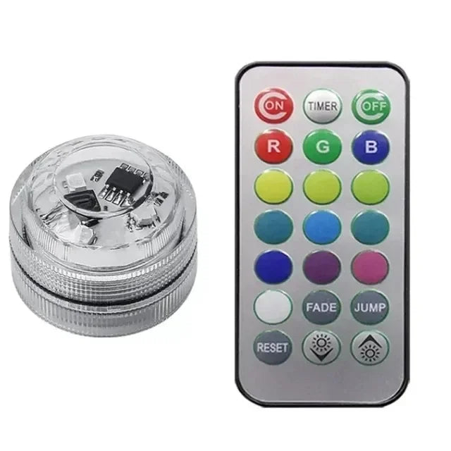1Set Remote Control Car LED Interior Ambient Light - Colorful Adhesive Decoration for Auto Roof Foot Atmosphere Lamp 13 Colors