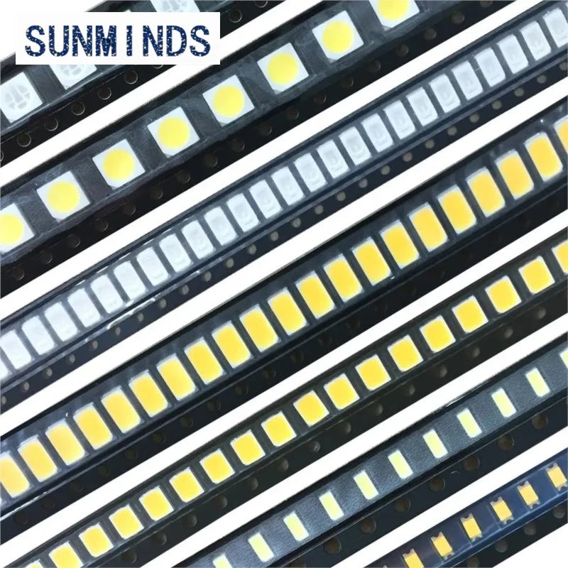 1 reel/3000pcs 0402 0603 0805 1206 SMD LED Red Yellow Green White Blue Orange Purple  warm white ice blueLight Emitting Diode