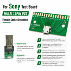 For Sony Camera Camera plug Multi  USB Female Socket Detection Multi 15-pin USB Plug (male)DIY Welding Wire Suitable