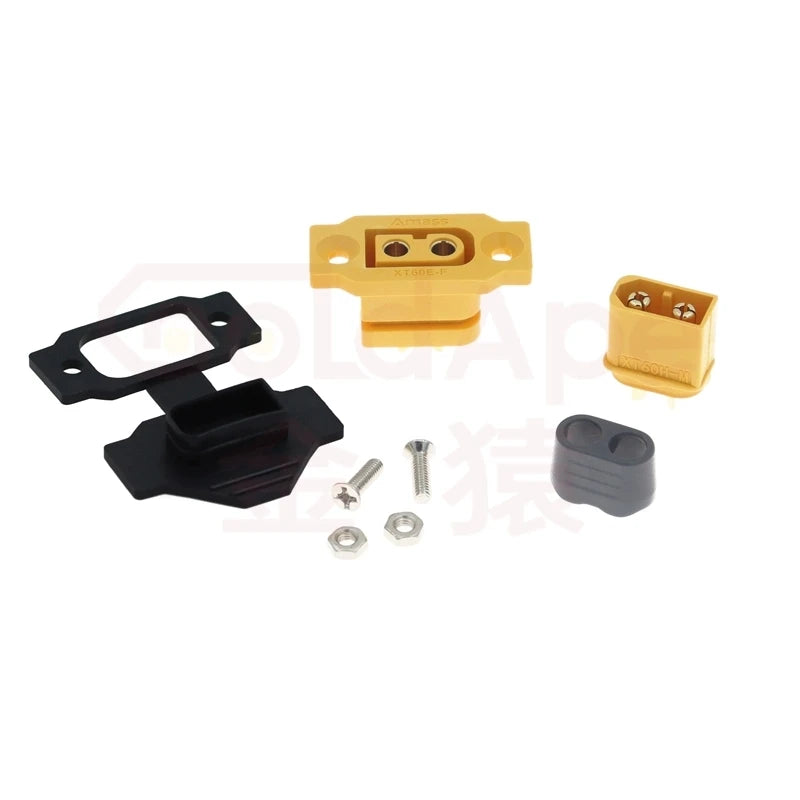 Quick Charge AMASS XT60E-F Model Airplane Battery Gold-plated 30A High Current Female Mountable Plug XT60 Connector
