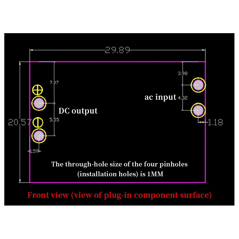 1pcs 220V AC To DC Isolated Power Board 3.5W Precision Regulation 5V/3.3V700mA 12V400mA MCU Power Converter PCB