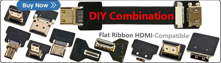 Hoqo Flexible Flat Cable For Raspberry Pi Type-C Mini/Micro USB Extension Ribbon FFC FPV Slim Flat Soft Flexible FPC Charge FPV