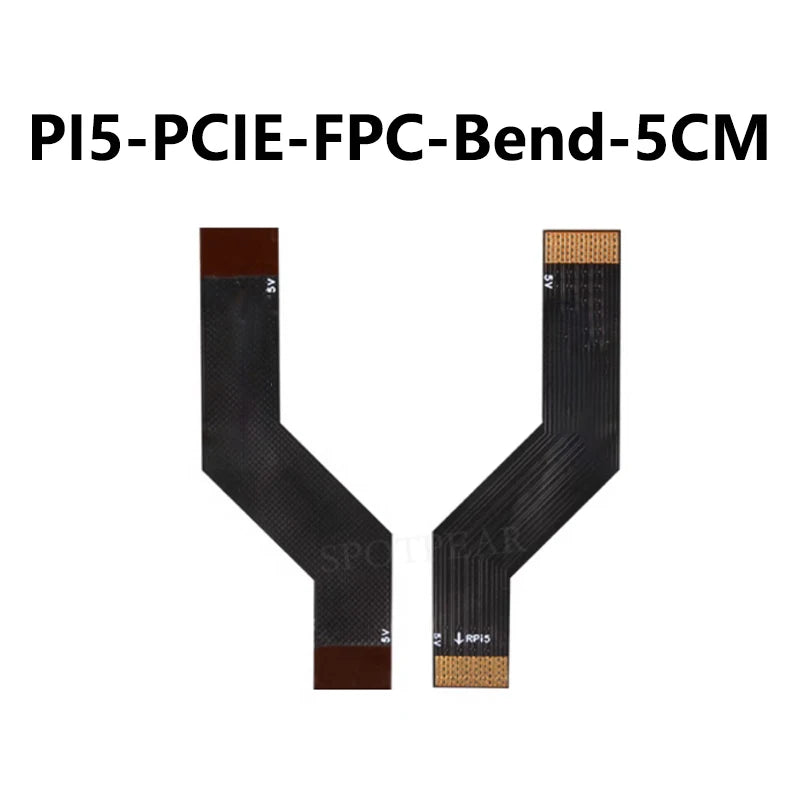 Raspberry Pi 5 PCIE FPC Cable With 90R differential matching Higher Speed 3/4/5/7/8CM For M.2 NVMe SSD
