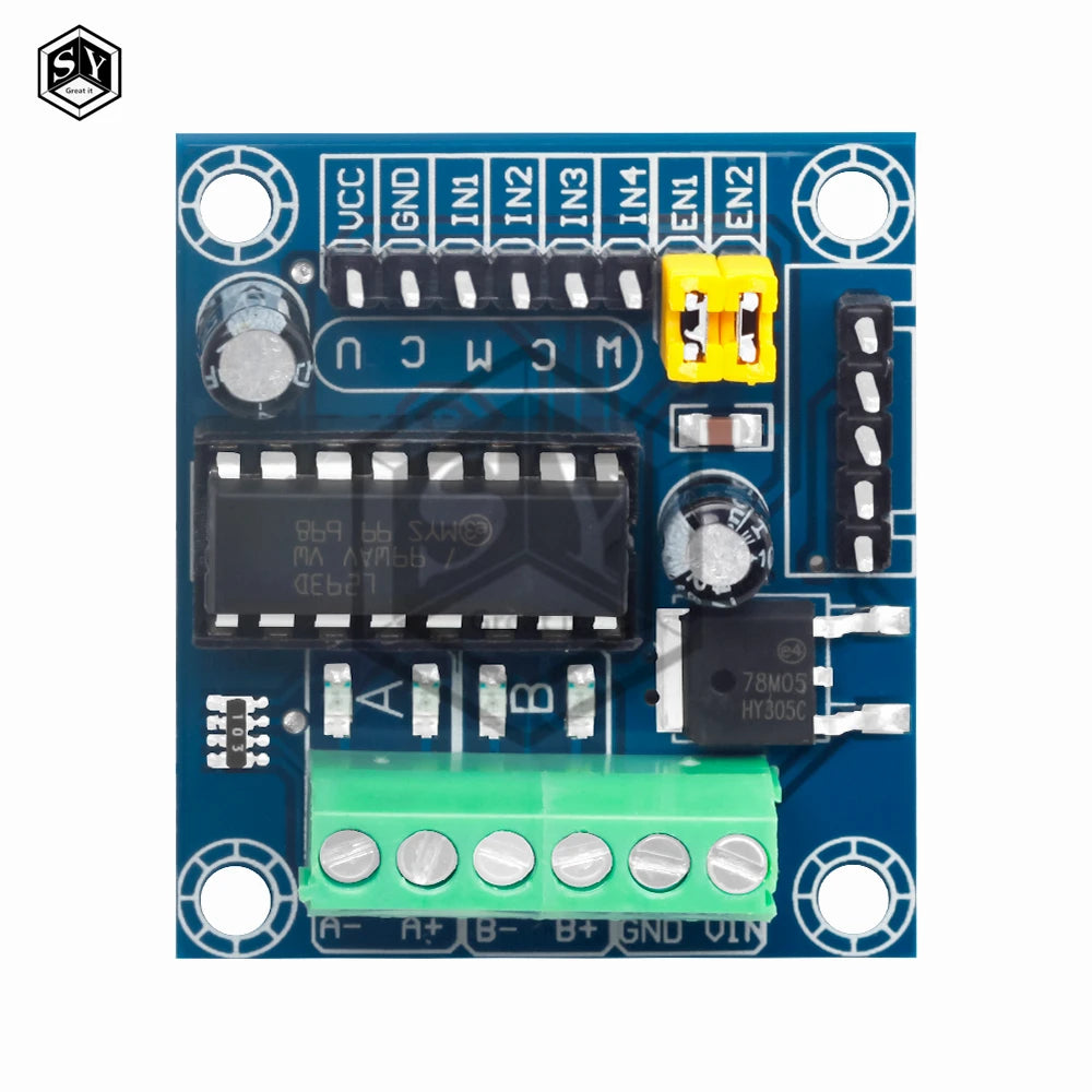 Mini L293D 4-Channel Motor Driver Shield for Arduino UNO/Mega 2560 (High Voltage/Current)